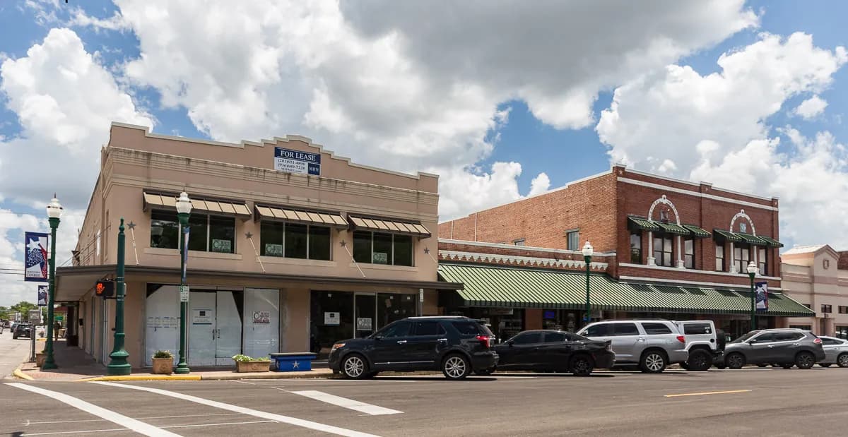 Downtown Conroe, Texas streetscape