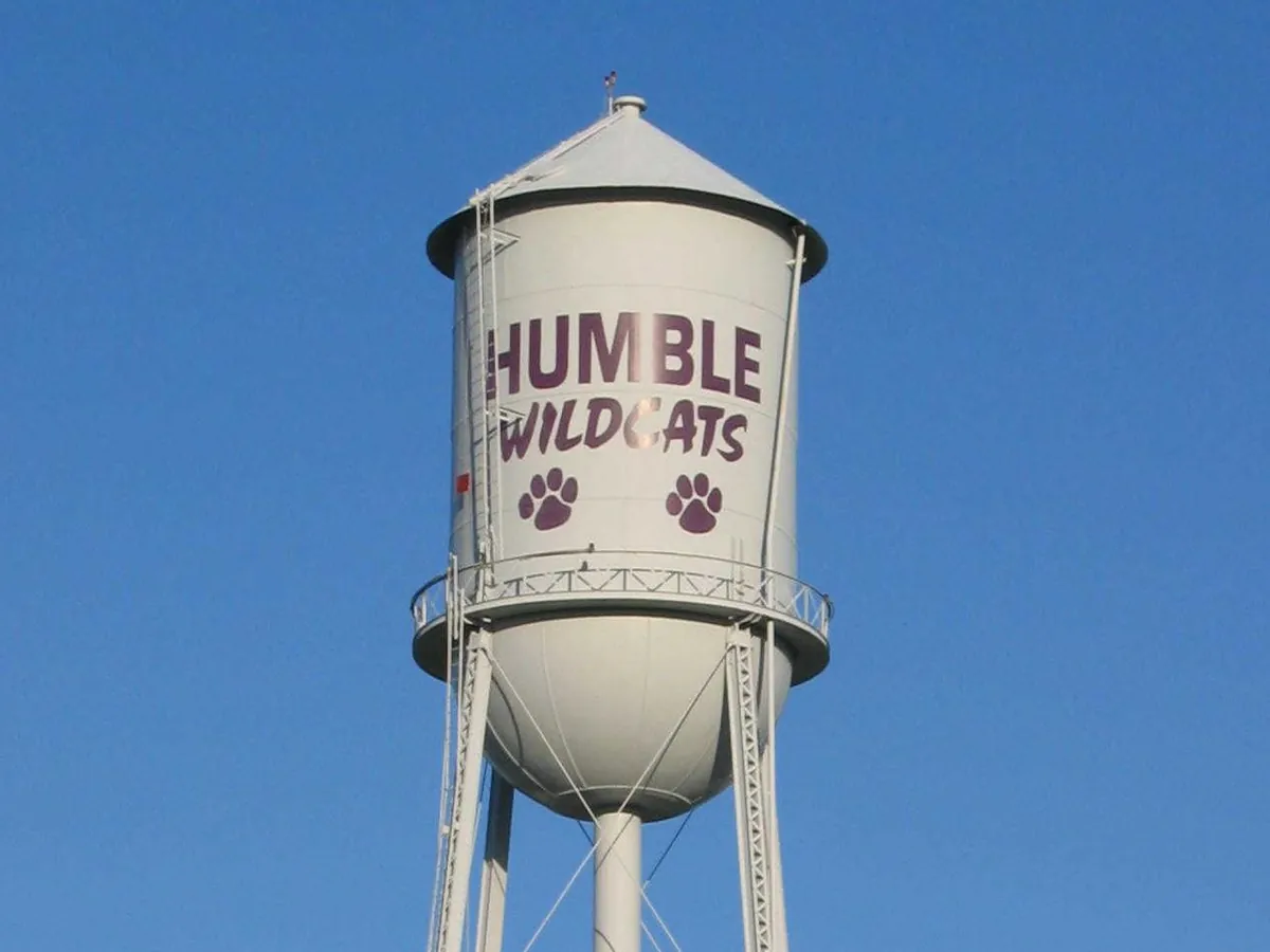 The Humble water tower, Humble Texas